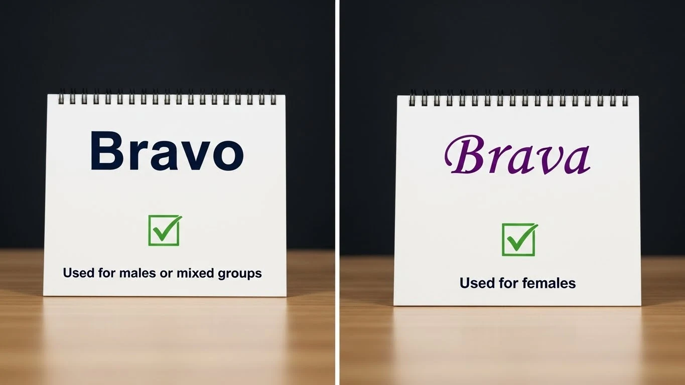Bravo or Brava