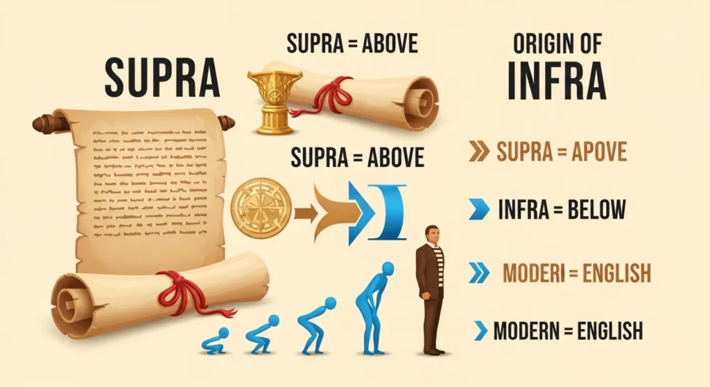  Origin of Supra or Infra