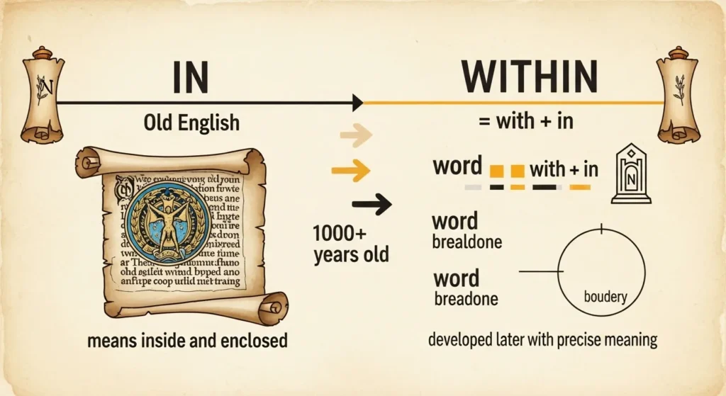 The Origin of In or Within