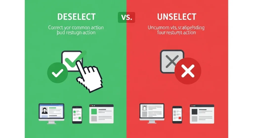 Deselect or Unselect