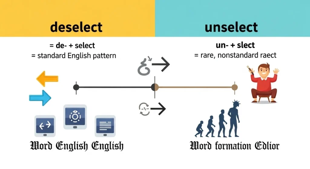 The Origin of Deselect or Unselect