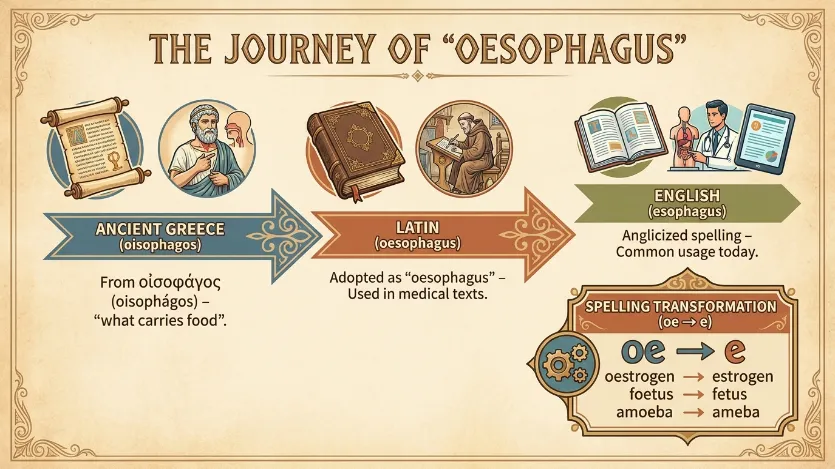 The Origin of Oesophagus or Esophagus