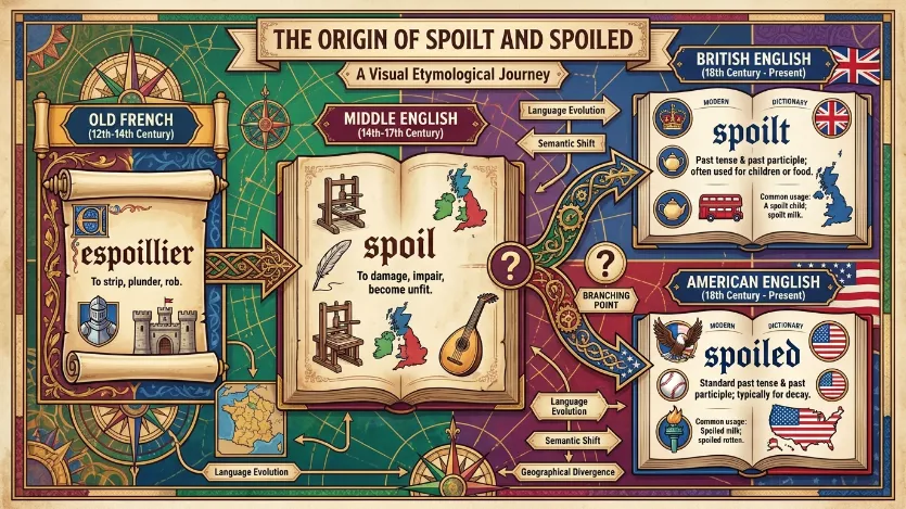 The Origin of Spoilt or Spoiled