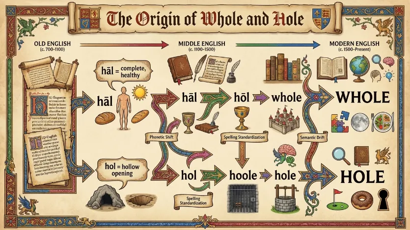 The Origin of Whole or Hole