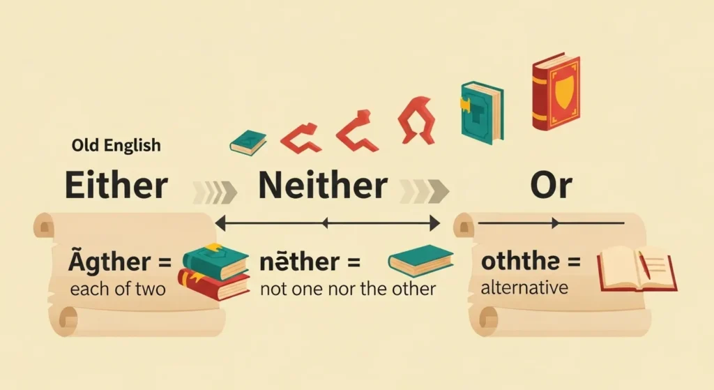 The Origin of Either or Neither