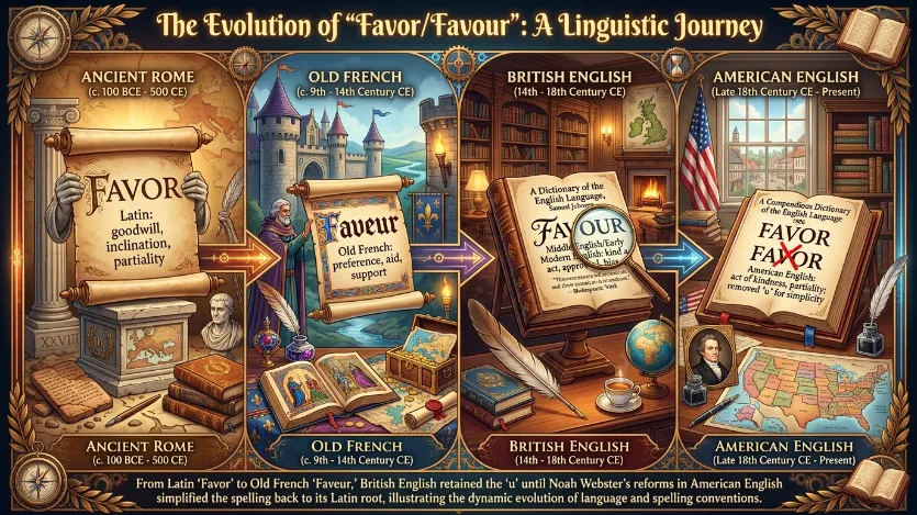The Origin of Favor or Favour