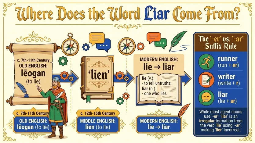 The Origin of Liar or Lier