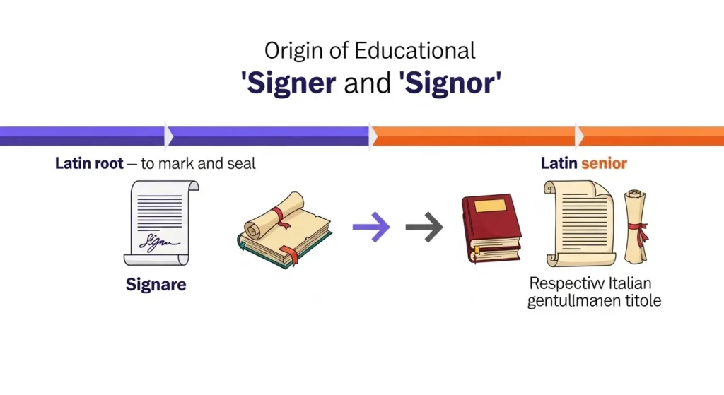 The Origin of Signer or Signor