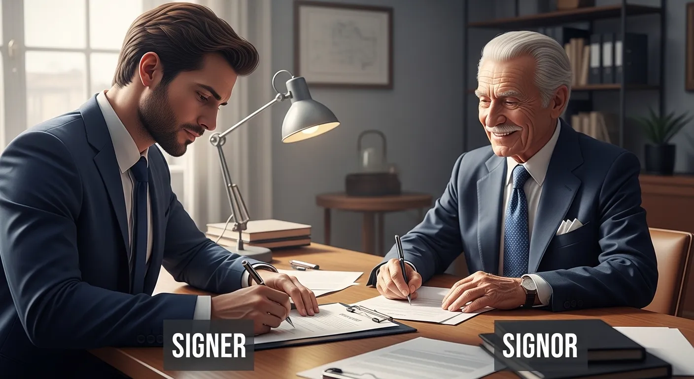 signer or signor